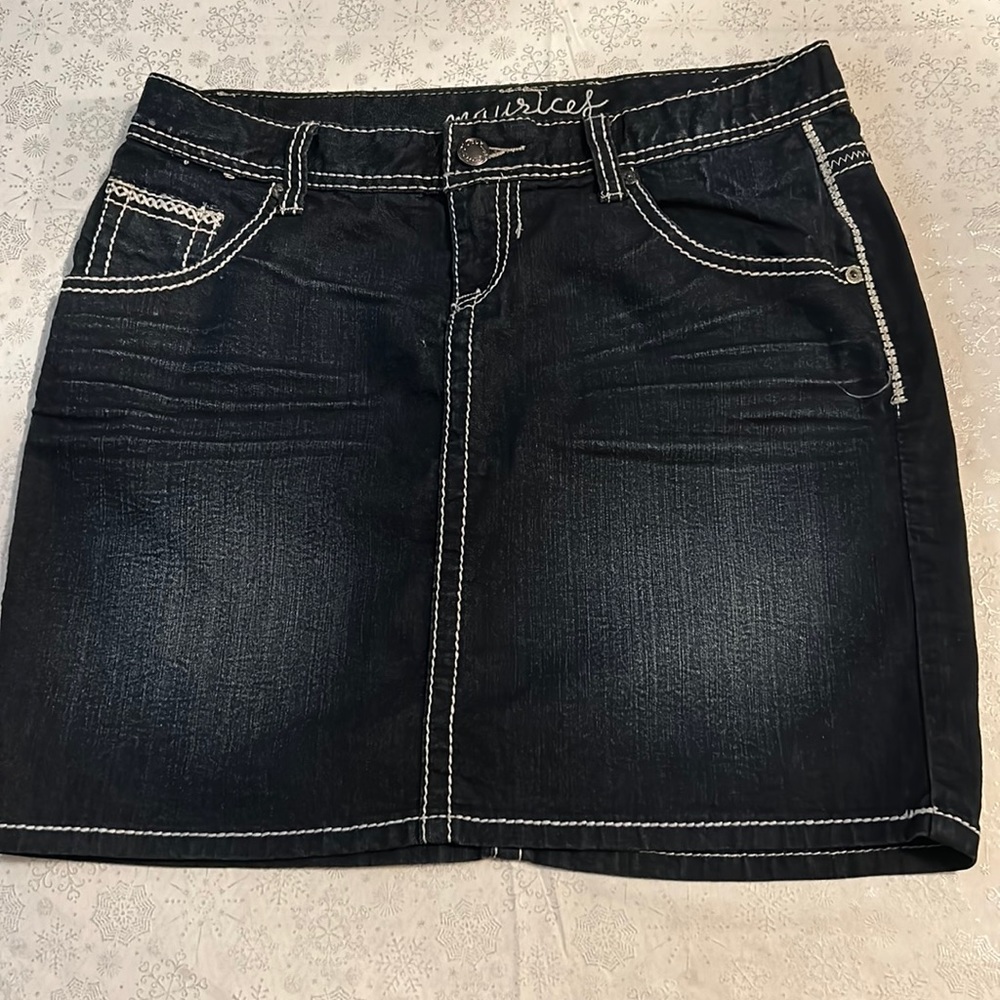 Maurices denim skirt